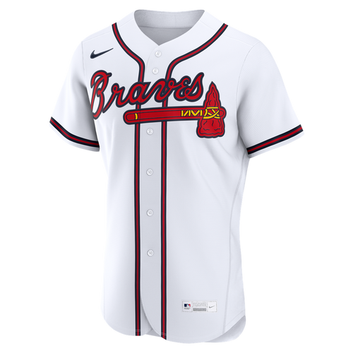 Atlanta Braves Nike Home Authentic Custom Jersey - White