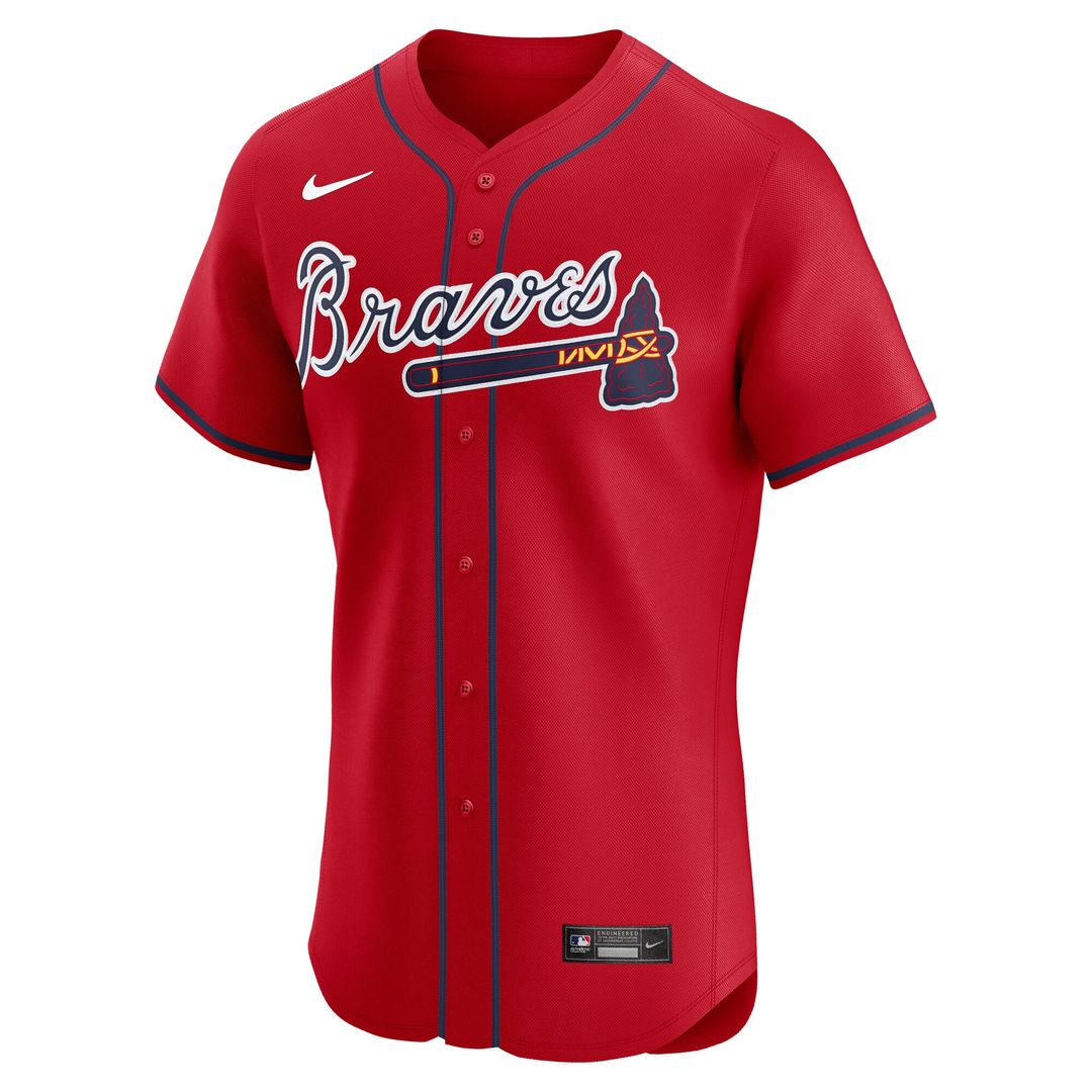 Atlanta Braves Nike Home Elite Jersey - White