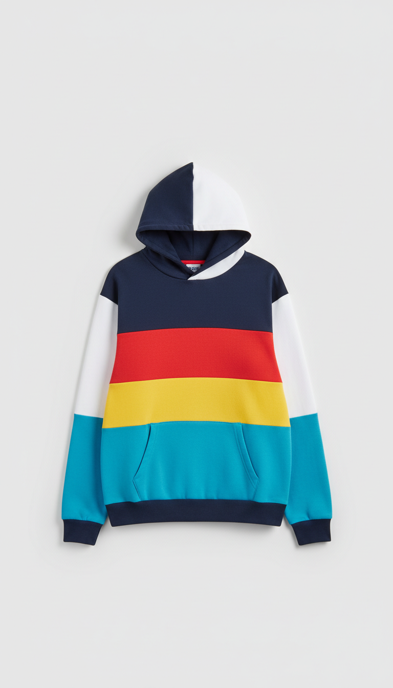 Team Color Block Hoodie Pullover