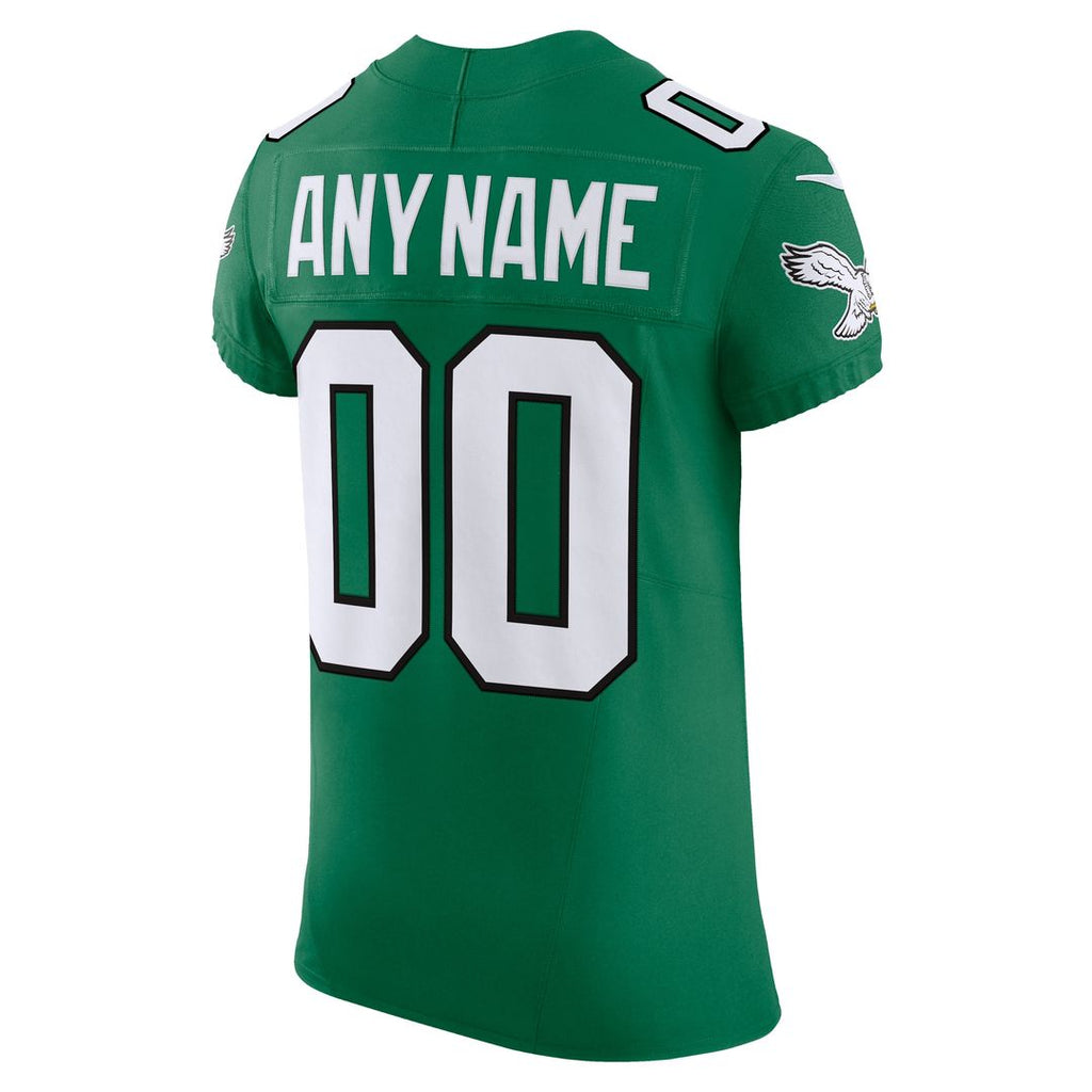 Philadelphia Eagles Nike Team Vapor F.U.S.E. Elite Custom Jersey - Midnight Green