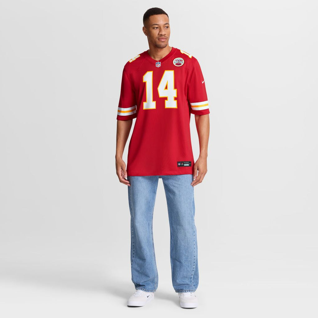 Garrett Nussmeier Kansas City Chiefs Nike Game Jersey - Red