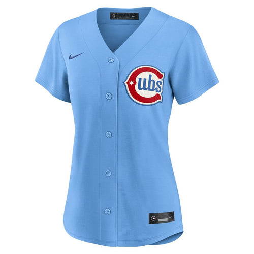 Chicago Cubs Nike Women's Alternate Replica Jersey - Light Blue