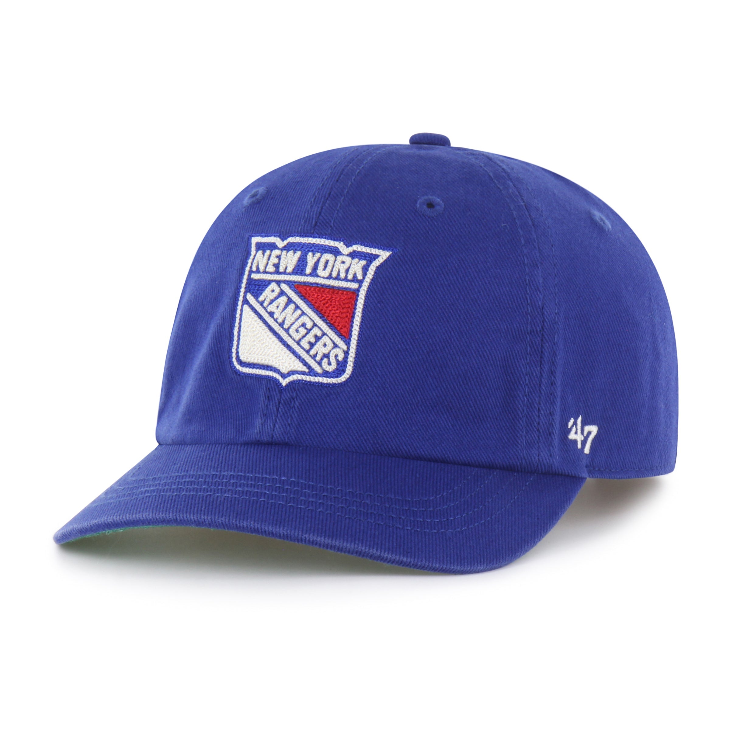 NEW YORK RANGERS CHAIN SIDE STITCH '47 CLEAN UP SHORT VISOR