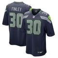 AJ Finley Seattle Seahawks Nike Team Game Jersey -  College Navy